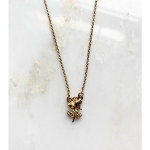 Gold Rose Bud necklace